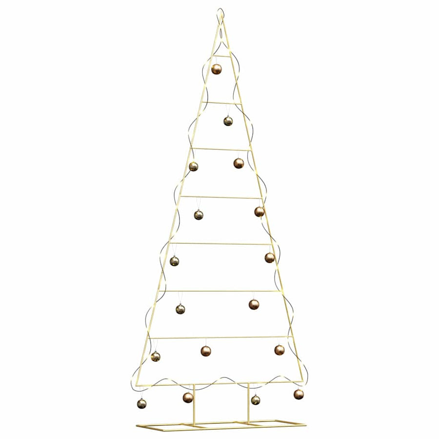 Metalen kerstboom met standaard Goud 210 cm Poedergecoat staal