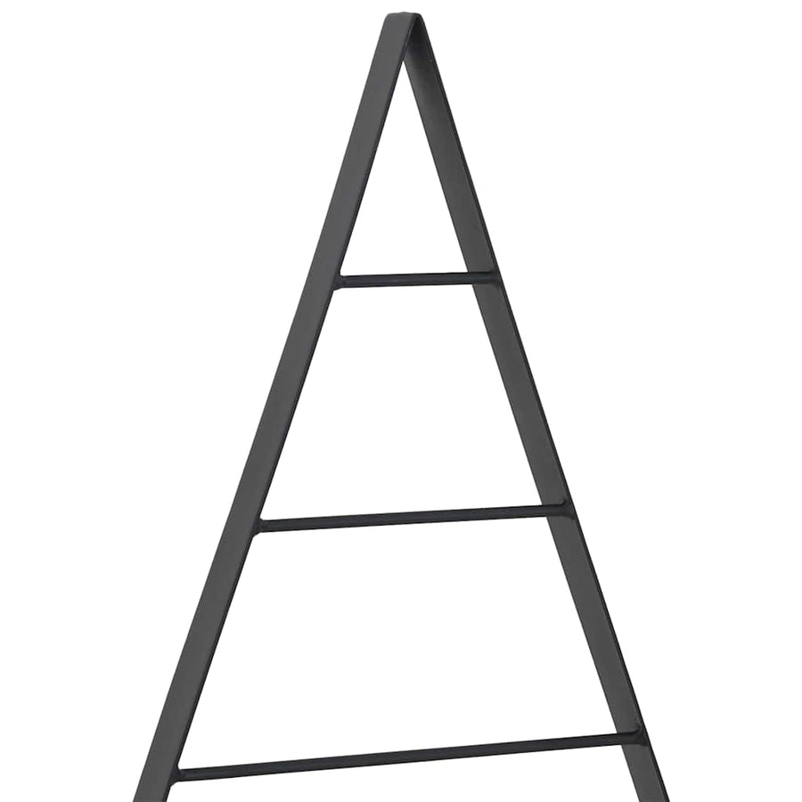 Metalen kerstboom met standaard Zwart 60 cm Staal