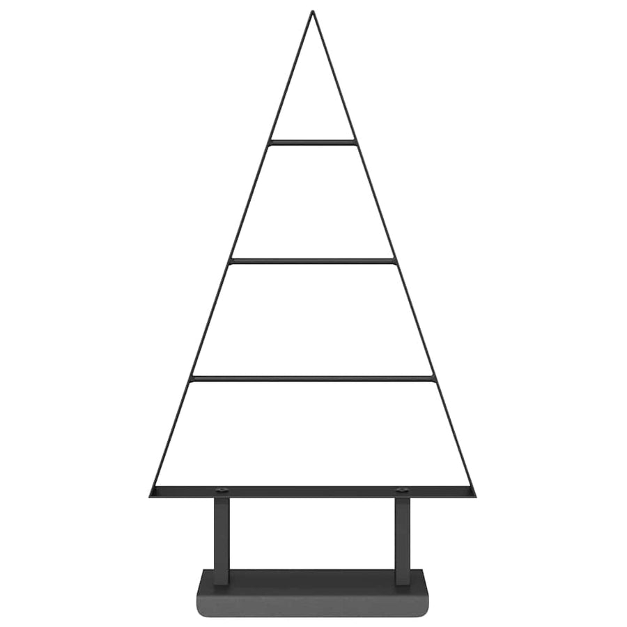 Metalen kerstboom met standaard Zwart 60 cm Staal