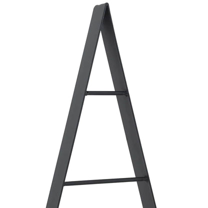 Metalen kerstboom met standaard Zwart 90 cm Staal