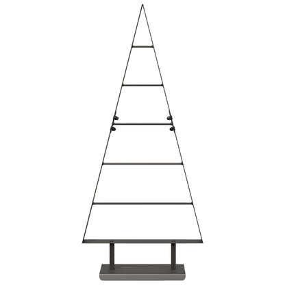 Metalen kerstboom met standaard Zwart 90 cm Staal
