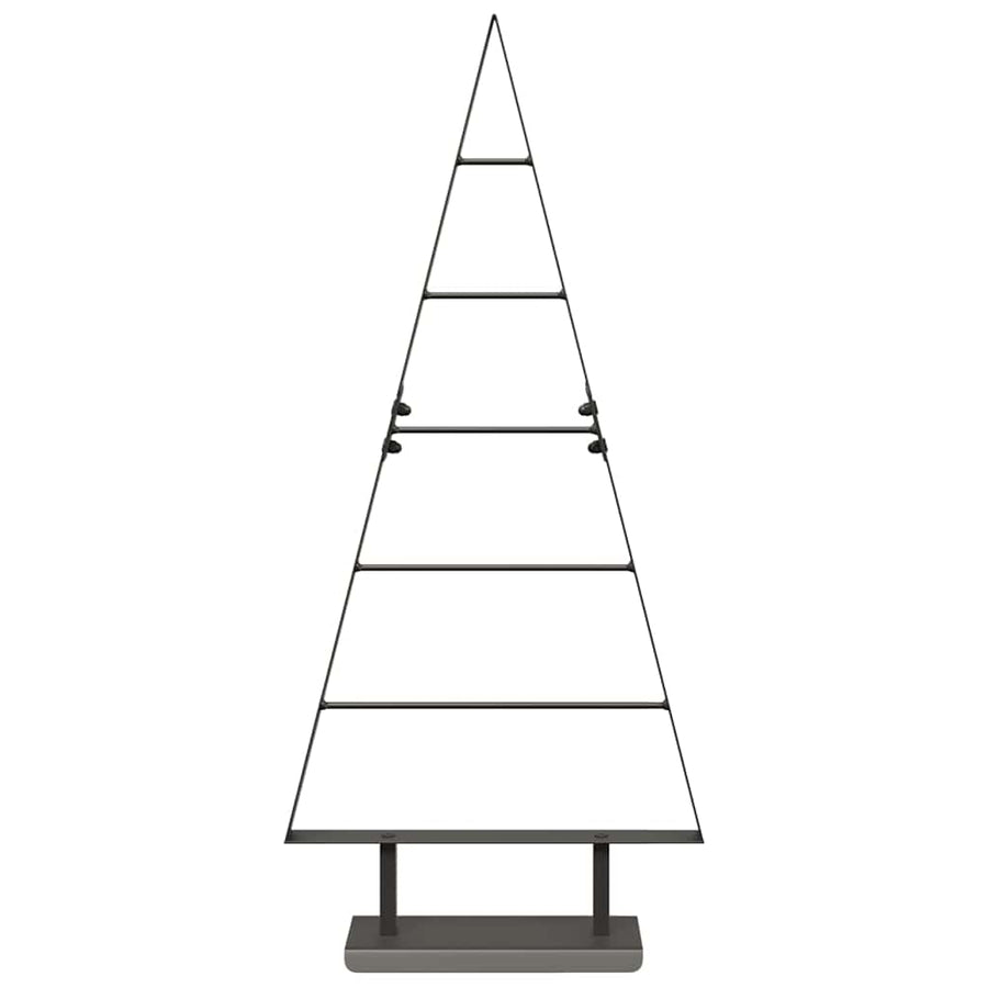 Metalen kerstboom met standaard Zwart 90 cm Staal