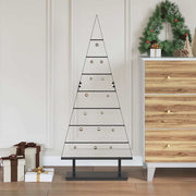 Metalen kerstboom 125,5 cm zwart staal