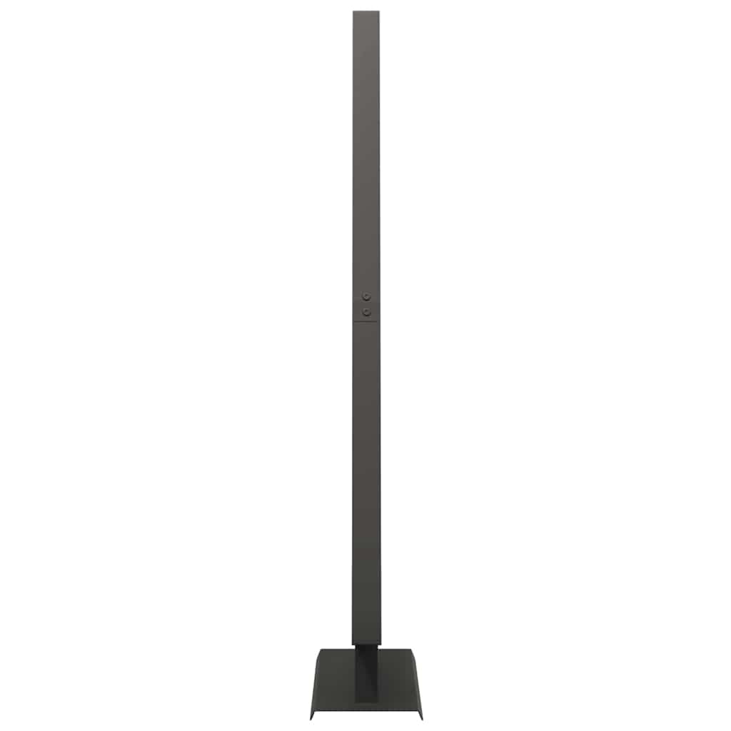 Metalen kerstboom met standaard Zwart 125 cm Staal