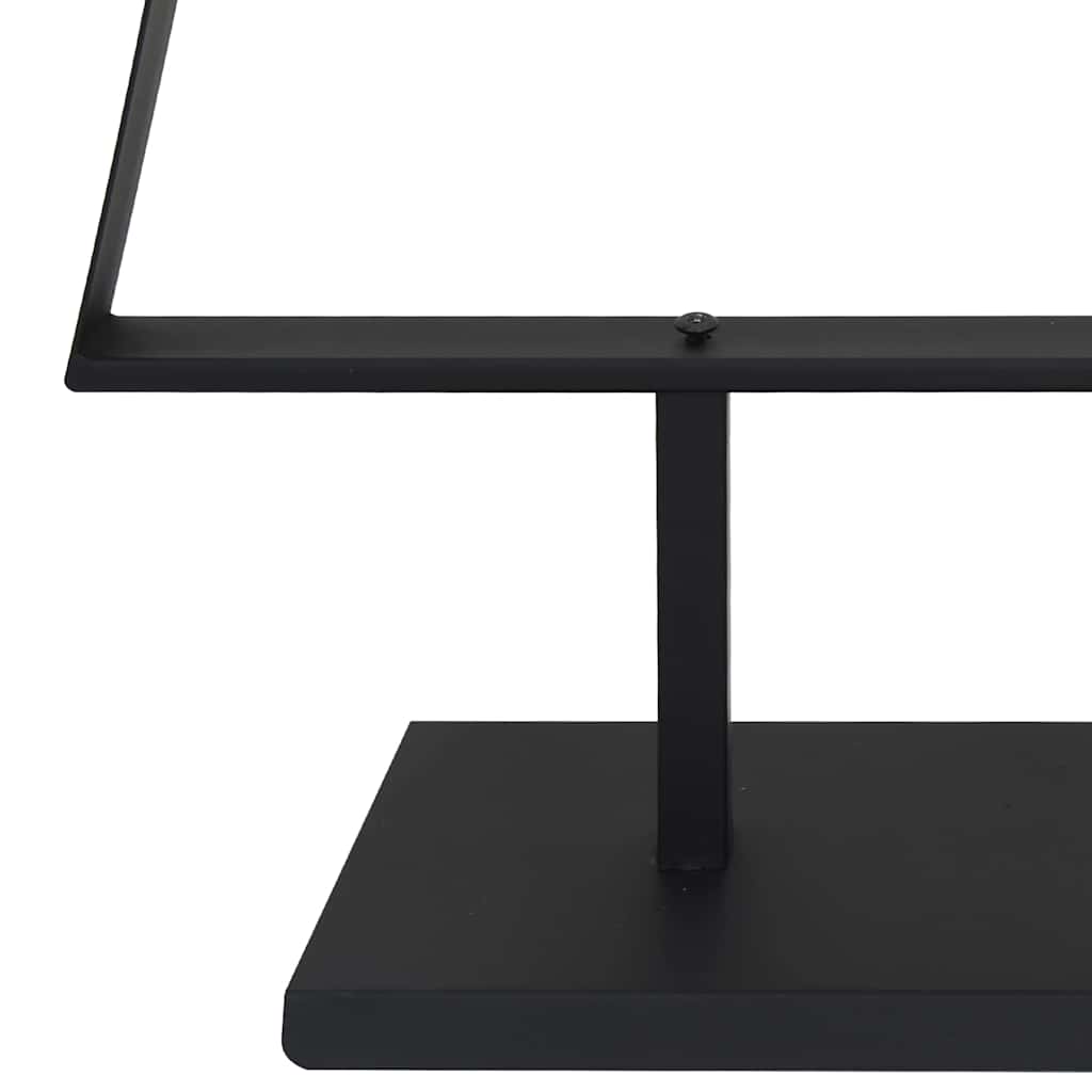 Metalen kerstboom met standaard Zwart 180 cm Staal