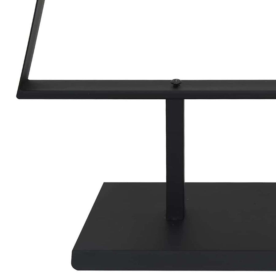 Metalen kerstboom met standaard Zwart 180 cm Staal