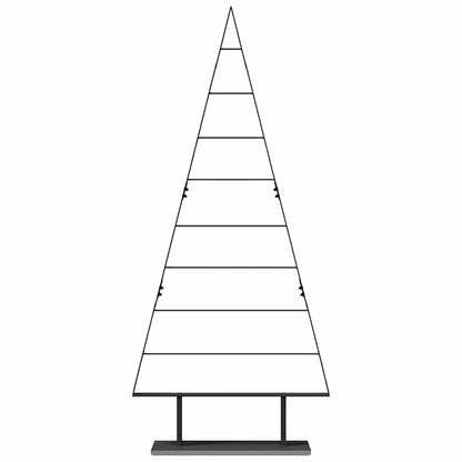 Metalen kerstboom met standaard Zwart 180 cm Staal