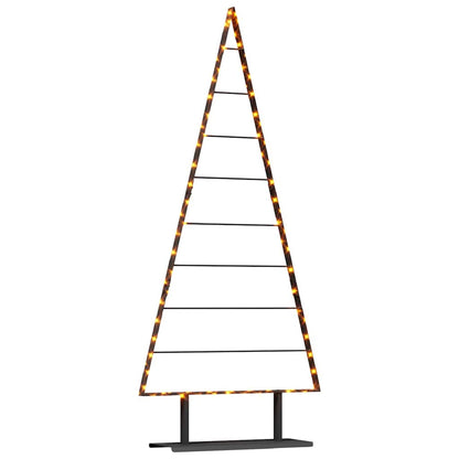 Metalen kerstboom met standaard Zwart 180 cm Staal