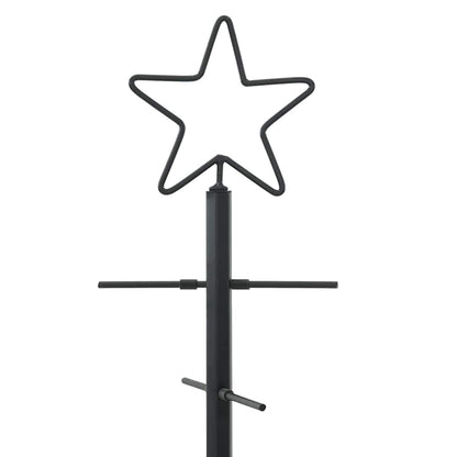 Metalen kerstboom met standaard Zwart 60 cm Poedergecoat staal