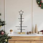 Metalen kerstboom 59,5 cm zwart