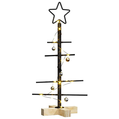 Metalen kerstboom met standaard Zwart 60 cm Poedergecoat staal