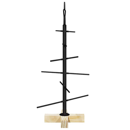 Metalen kerstboom met standaard Zwart 60 cm Poedergecoat staal