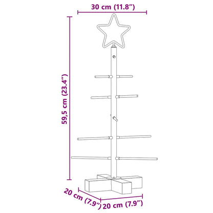 Metalen kerstboom met standaard Zwart 60 cm Poedergecoat staal