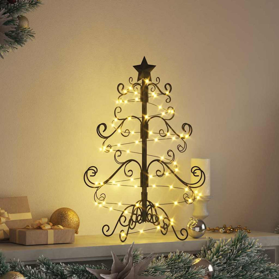 Metalen kerstboom Zwart 61 cm Poedercoating staal