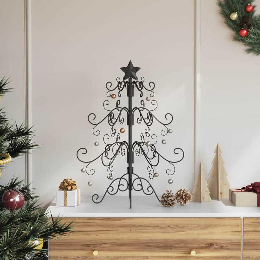 Metalen kerstboom Zwart 61 cm Poedercoating staal