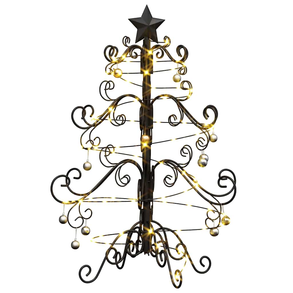Metalen kerstboom Zwart 61 cm Poedercoating staal