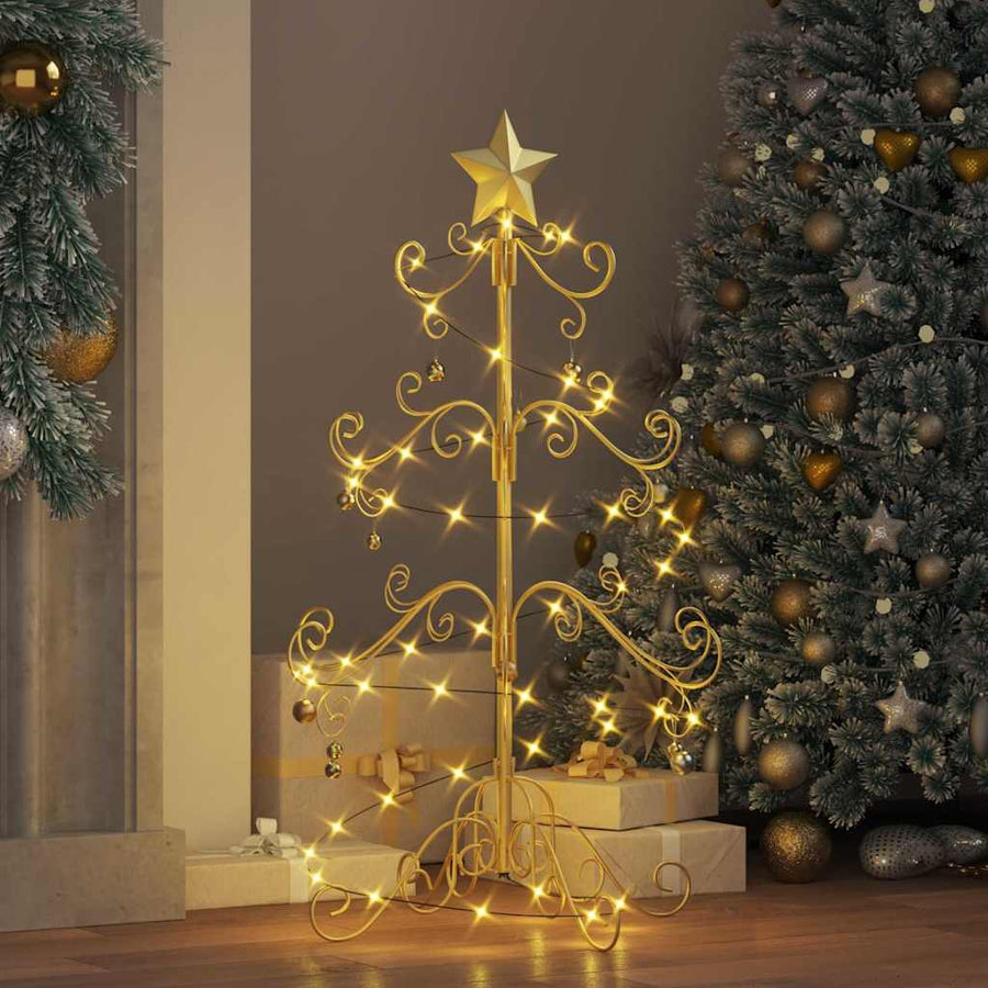 Metalen kerstboom Goud 90 cm Poedercoating staal