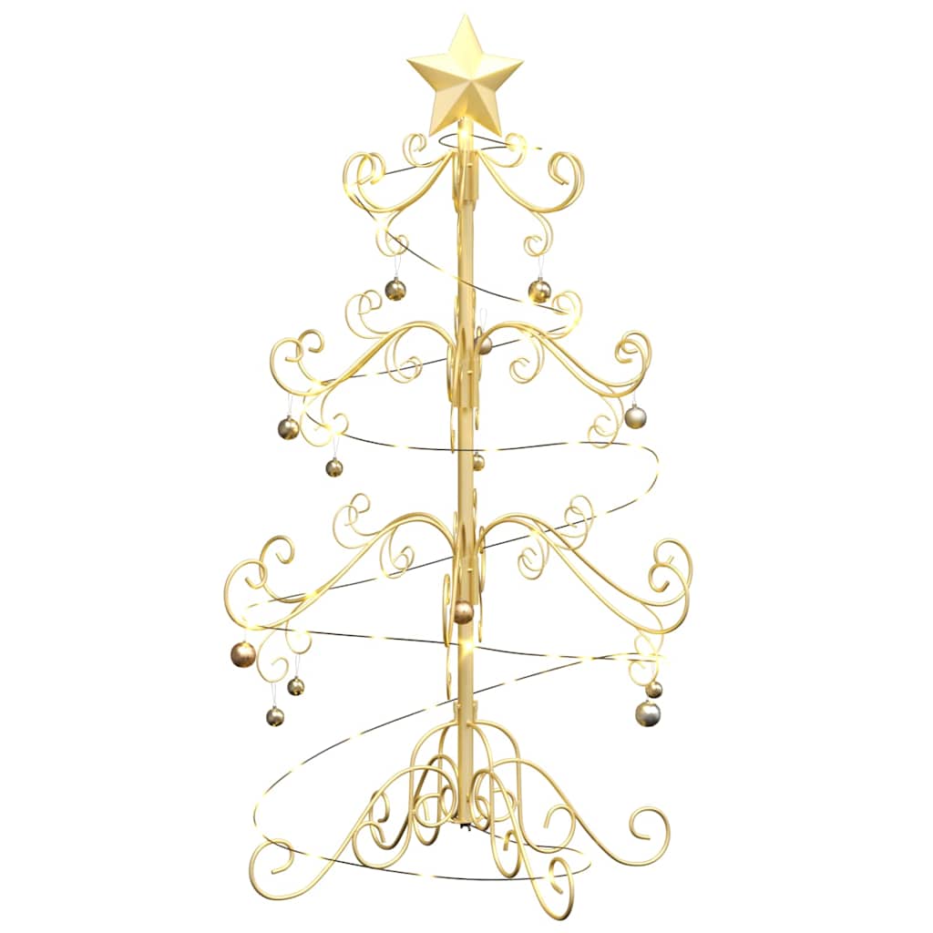 Metalen kerstboom Goud 90 cm Poedercoating staal