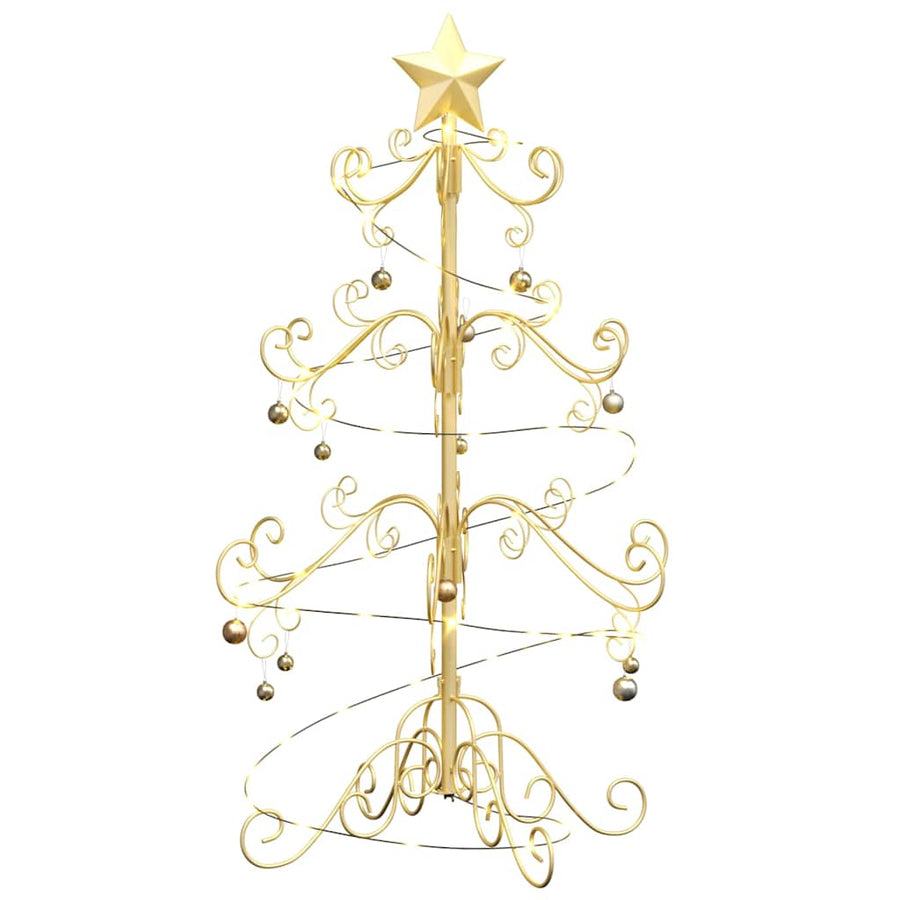 Metalen kerstboom Goud 90 cm Poedercoating staal
