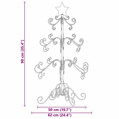 Metalen kerstboom Goud 90 cm Poedercoating staal