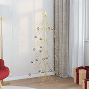 Metalen kerstboom 150 cm goud