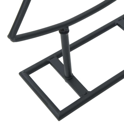 Metalen kerstboom met standaard Zwart 60 cm Staal