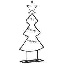 Metalen kerstboom met standaard Zwart 60 cm Staal