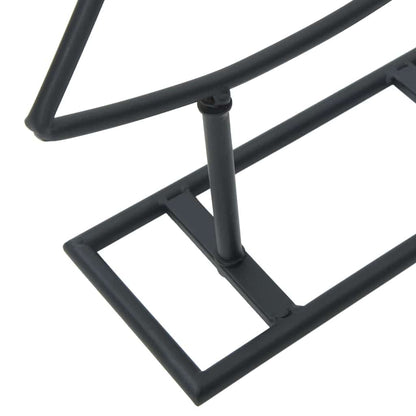 Metalen kerstboom met standaard Zwart 150 cm Staal