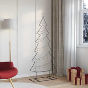 Metalen kerstboom 180 cm zwart staal