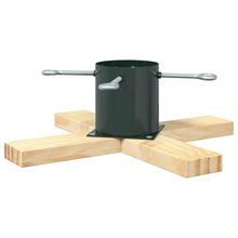 Kerstboomstandaard Groen 50 x 50 x 16 cm Massief grenenhout