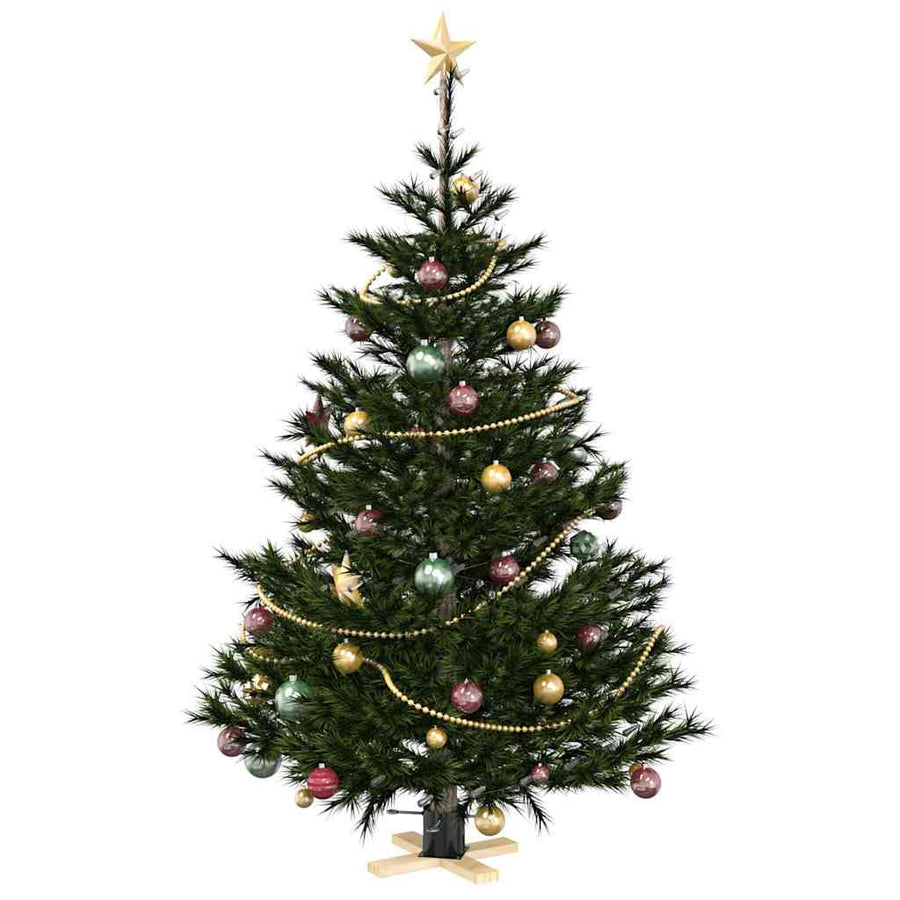 Kerstboomstandaard Zwart 50 x 50 x 16 cm Massief grenenhout