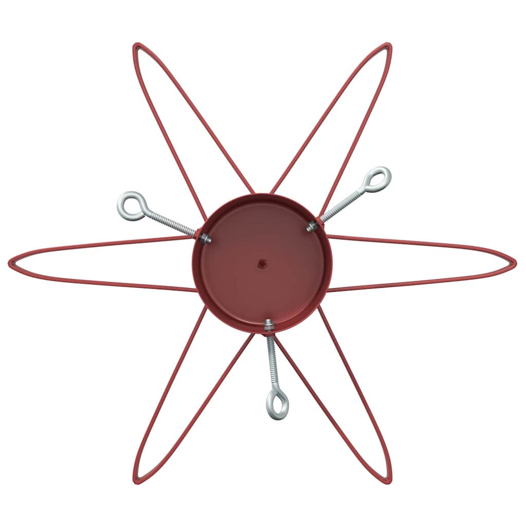 Kerstboomstandaard 1.73 Rood 50 x 50 x 15,5 cm Staal