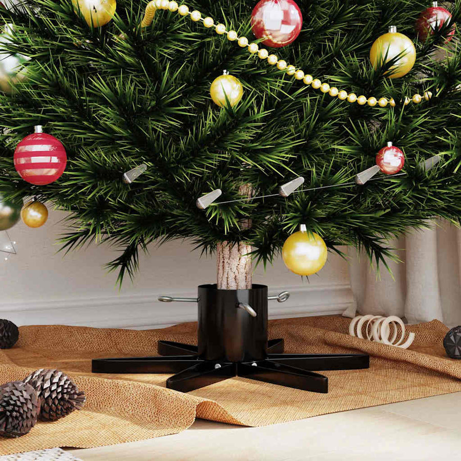Kerstboomstandaard 1.73 Zwart 49 x 49 x 15,5 cm Staal