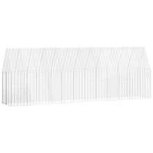 Kippenhok 2 Pcs Zilver 600 X 100 X 210 Cm Gegalvaniseerd Staal Zonder luifel