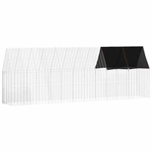 Kippenhok 2 Pcs Zilver 600 X 100 X 210 Cm Gegalvaniseerd Staal Met luifel
