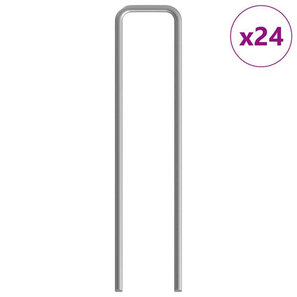 Kippenhok 2 Pcs Zilver 600 X 100 X 210 Cm Gegalvaniseerd Staal Met luifel