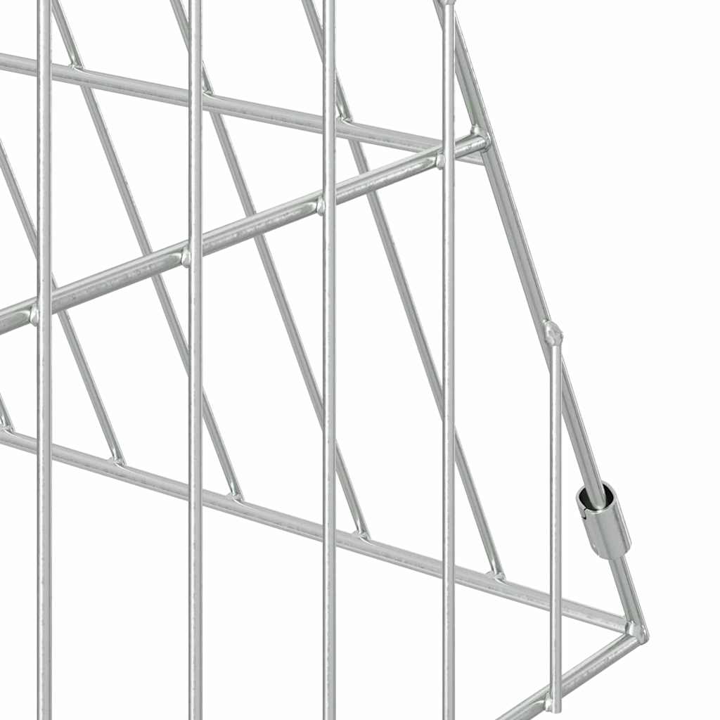 Kippenhok Zilver 215 X 55 X 55 Cm Gegalvaniseerd Staal 218 x 55 x 55 cm
