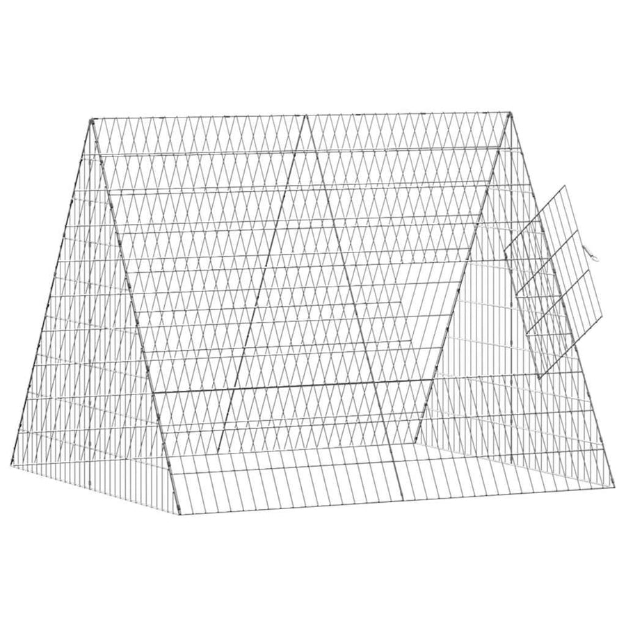 Kippenhok Zilver 110 X 100 X 85 Cm Gegalvaniseerd Staal 108 x 101 x 86 cm
