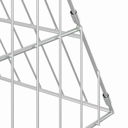 Kippenhok Zilver 215 X 100 X 85 Cm Gegalvaniseerd Staal 217 x 101 x 86 cm