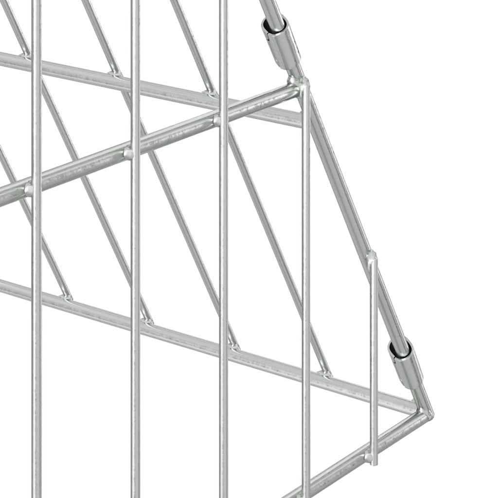Kippenhok Zilver 430 X 100 X 85 Cm Gegalvaniseerd Staal 434 x 101 x 86 cm