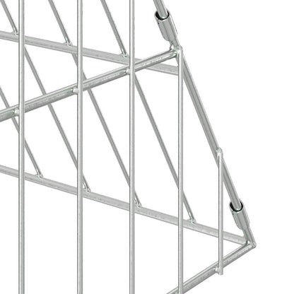 Kippenhok Zilver 430 X 100 X 85 Cm Gegalvaniseerd Staal 434 x 101 x 86 cm