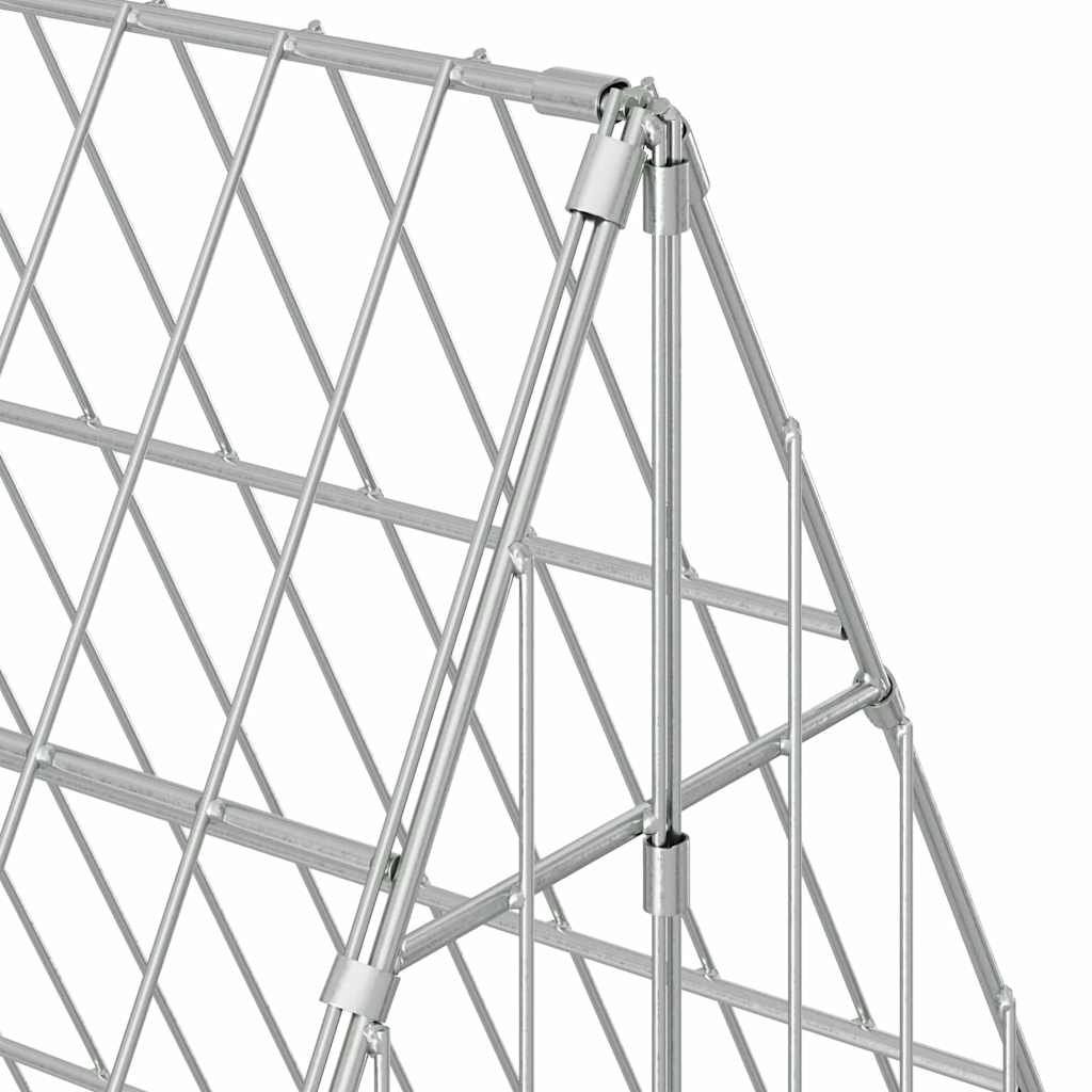 Kippenhok Zilver 430 X 100 X 85 Cm Gegalvaniseerd Staal 434 x 101 x 86 cm