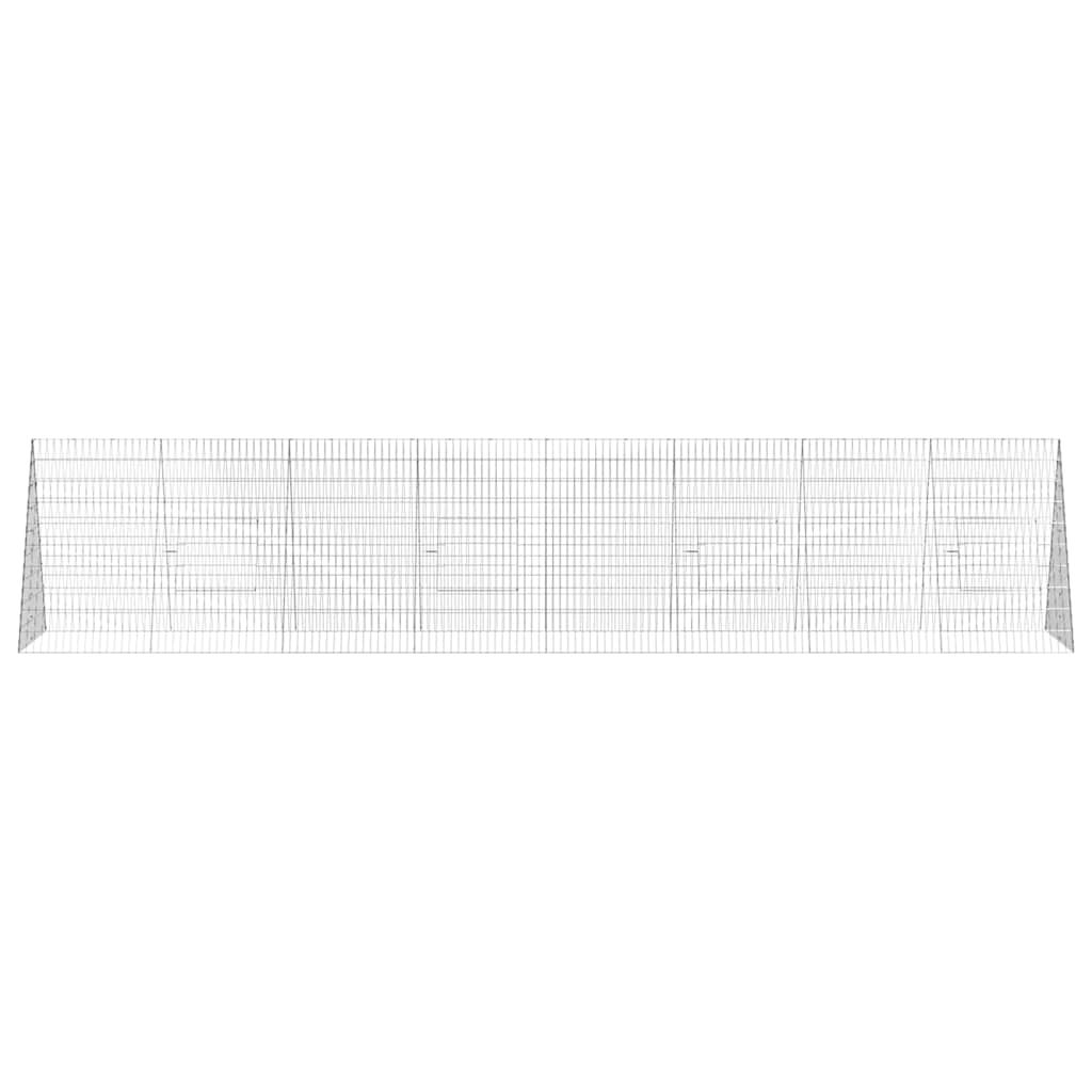 Kippenhok Zilver 430 X 100 X 85 Cm Gegalvaniseerd Staal 434 x 101 x 86 cm