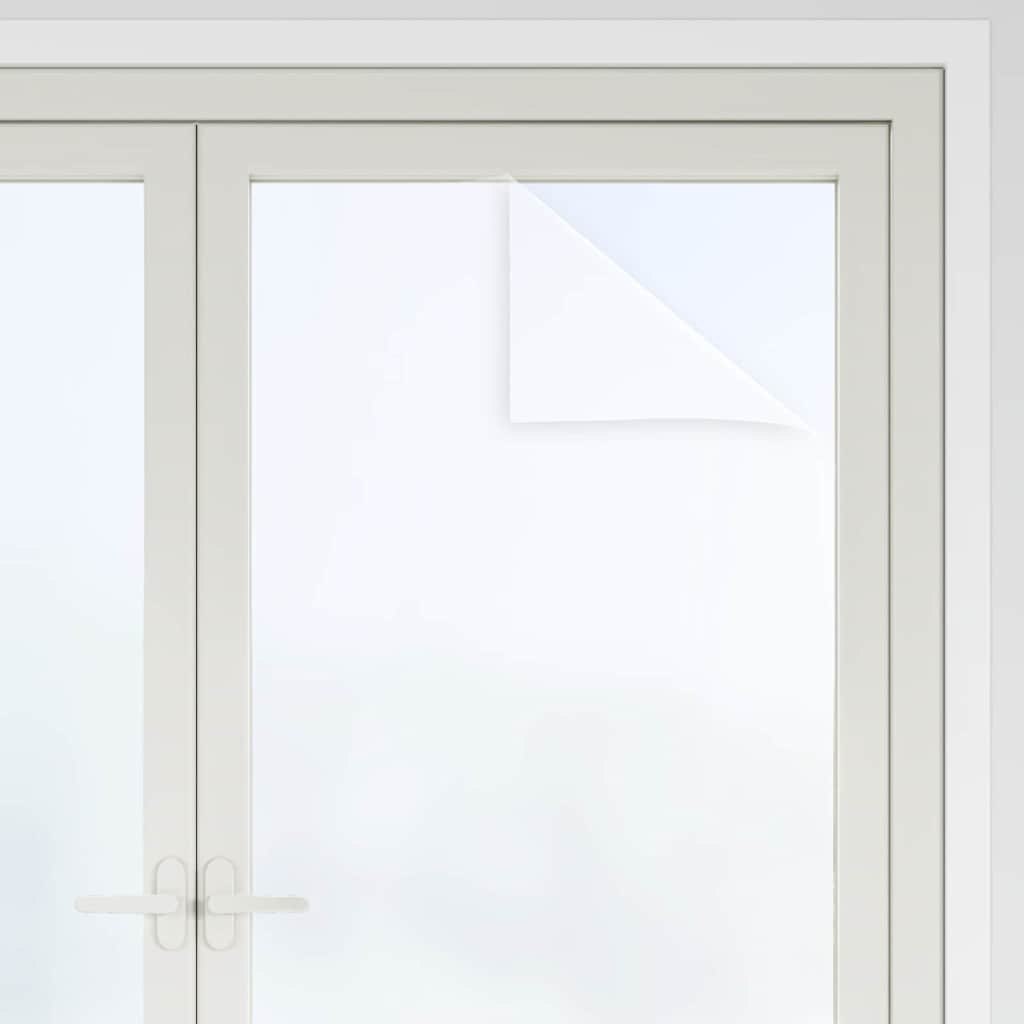 Statische raamfolie Frosted Wit 90 x 2000 cm PVC