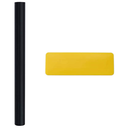 Statistisch Raamfoli Zwart 60 x 1000 cm PVC