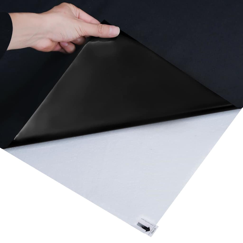 Statistisch Raamfoli Zwart 90 x 500 cm PVC