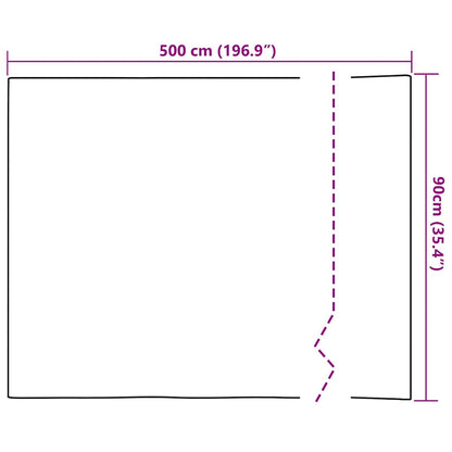 Statistisch Raamfoli Zwart 90 x 500 cm PVC