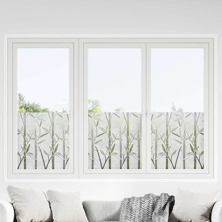 Statistisch Raamfoli Bamboo Patroon 90 x 500 cm PVC