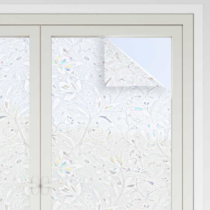Statistisch Raamfoli Bloemen Patroon 45 x 500 cm PVC