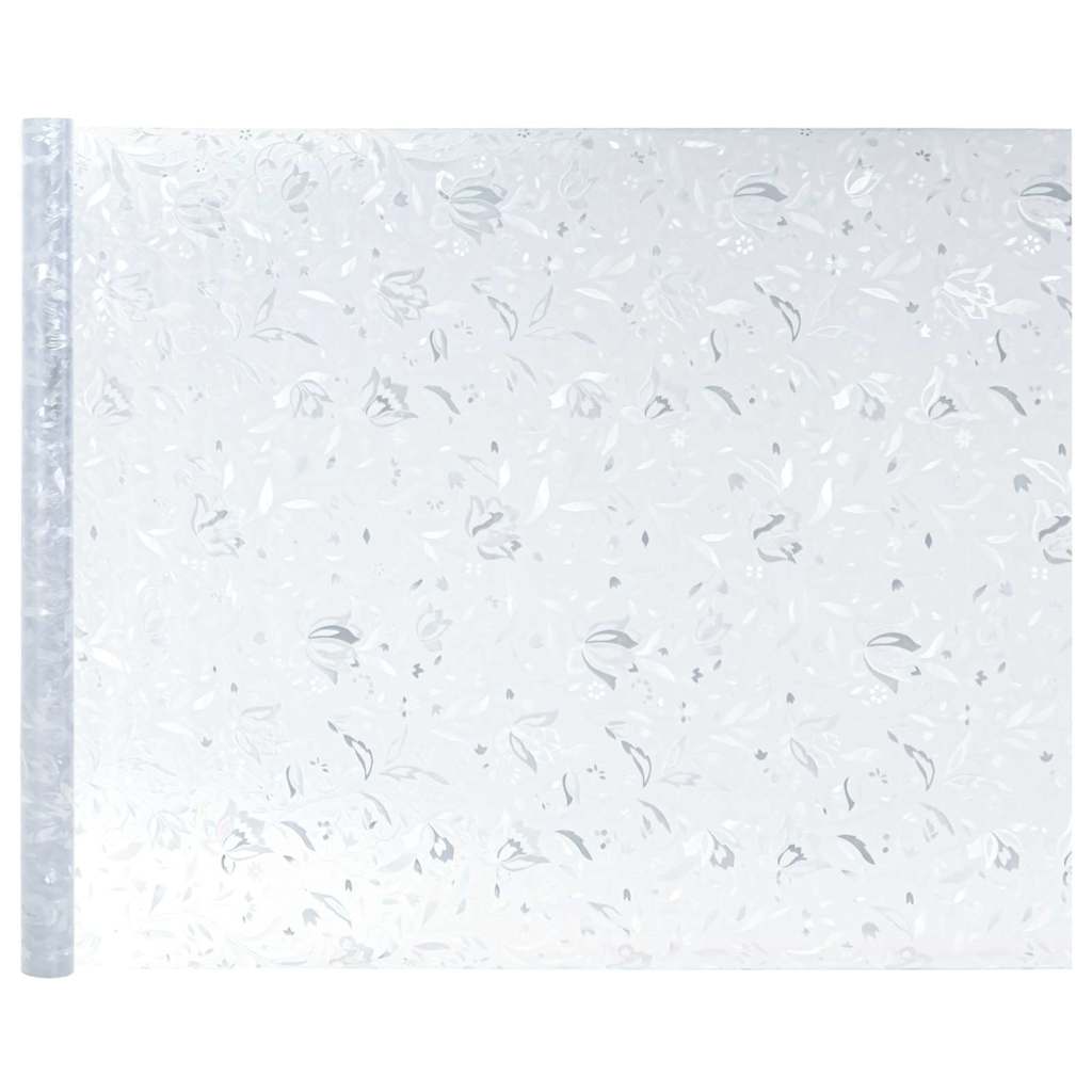 Statistisch Raamfoli Bloemen Patroon 90 x 500 cm PVC